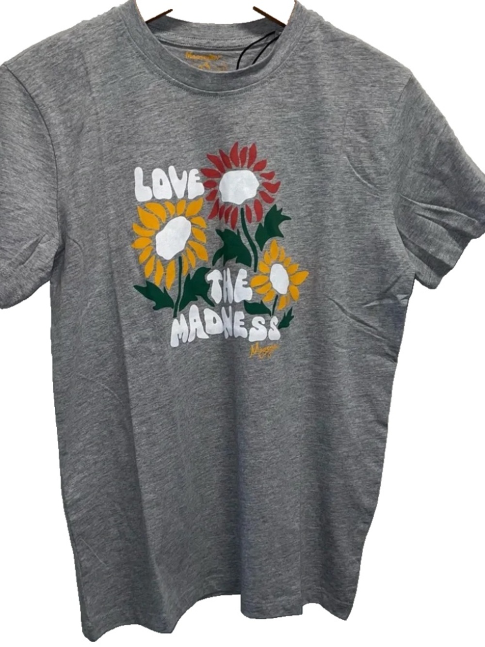 Women’s Moosejaw Camping T Shirt Medium ‘Love the Madness’ Floral NWT
